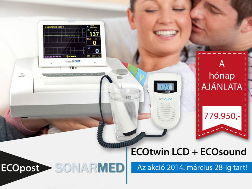 ECOtwin LCD + ECOsound babydoppler akció