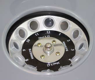 ECOspin asztali centrifuga rotorja