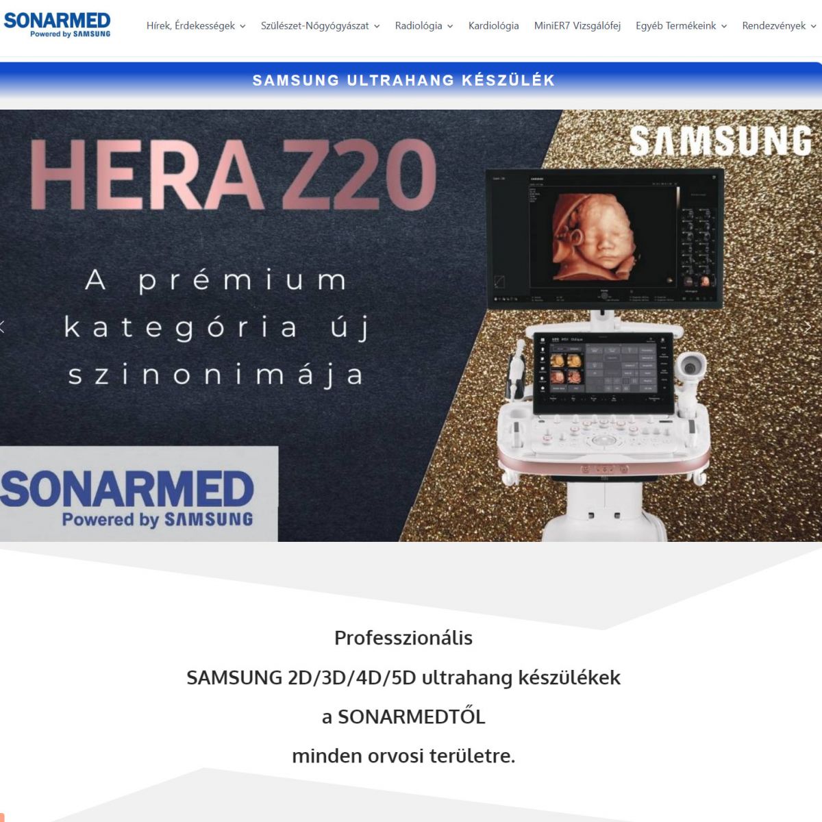 A Samsung ultrahang készülékek szerződött képviselete Magyarországon